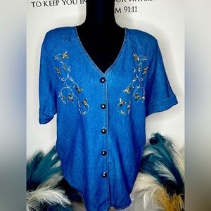 ❌❌❌SOLD❌❌❌Vintage Jean Top